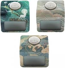 Electronic Counter, 3 Pcs Chanting Counter, Backlight/Mute Design, Can Record Six Sets of Data, 45 Minutes Time Setting, Vibrate Reminder Function Every 108 Times, for School, Office, Stores