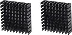 DMiotech 2 Pack 10x35x35mm Aluminum Alloy Radiator Electronic Cooler Radiator with Thermal Paste for MOS and IC Chip