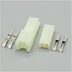 10-100Sets 2 Pin Electronic Male Female Automotive Connector Auto Household Connector Crimp Terminal Connector DJY7021A-2.3-11 (Color : Male Female Set, Size : 20Sets)