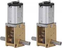EVTSCAN Double Shaft Copper Coil Geared Motor, High Efficiency, Dust, Long Lasting, Easy Installation, for DIY, Toys, Robots, and Electronics
