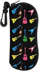 LITPUZC Portable Zipper Eye Glasses Case Soft Sunglasses Storage Box Neoprene Sunglasses Pouch Bags with Belt Clip