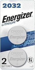 Energizer Lithium 2032 3 Volt Electronic/Watch Battery 2 pk