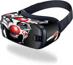 MightySkins Skin Compatible with Samsung Gear VR (2016) wrap Cover Sticker Skins Evil Clown