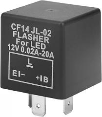 CF14 3 Pin LED Flasher Relay Electronic Flash Relay for Turn Light Hyper Flash Fix 12V