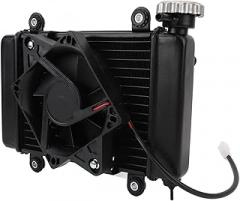 Water Cooled Radiator Cooler with Fan 2 Pin 270mm Powerful Efficient for Pit Quad Dirt Bike ATV