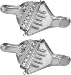 Milisten Manual Lemon Squeezer 2pcs Set Stainless Steel Fruit Juicer Handheld Orange Juicer Household Manual Citrus Press for Kitchen Cooking