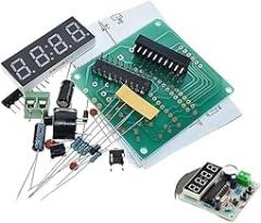 At89C2051 Digital 4 Bits Electronic Clock Electronic Production Suite DIY Kit