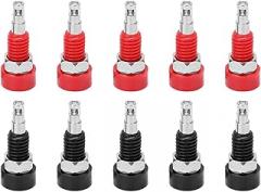 Banana Female Jack Socket 2mm Banana Plug Binding Post Terminal High Precision Brass ABS Panel Mount Connector for Industrial Equipment Electronic Instruments Inverters