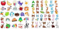 JoyCat Fridge Magnets for Toddlers & Kids – 26 Cute A-Z Objects, 26 Cute Animals & Uppercase Letters, Large Refrigerator ABC Alphabet Magnets Set for Kids, Preschool Learning Spelling Alphabet Gifts T