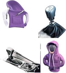 Car Gear Lever Decoration Gear Stick Hoodie Universal Car Knob Cover Shifter Knob Hoodie Shifter Knobs Sweatshirt Handle Cover(Silvery)(Gray)