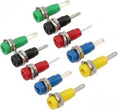 HighQuality 2mm Banana Socket for Electronic Instruments 30Vac‑60Vdc/Maximum.10A with Spring Leaf Ships Rvs Industrial Equipment