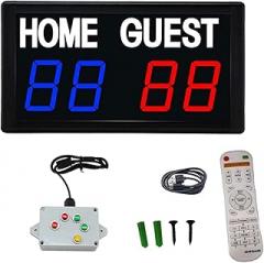Electronic Scoreboard Portable Mini Scoring Digital Scoreboard Score Keeper for Badminton Football Baseball Outdoor Indoor Games