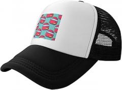 QIZYOQA Seamless Pattern of Electronic Purifier Baseball Cap for Men Women Hats Quick Dry Mesh Back Trucker Hat