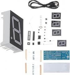 DIY Electronic Clock Kit Light Controlled Led Digital Alarm Clock Wall for Bedroom Battery Operated Digital