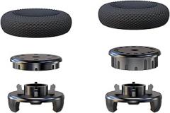 EXknight Controller Freaks, Height Adjustable Sticks Grips for PS4 and PS5 Controller, 1 Mid Rise(2 Heights:7-8MM), 1 High Rise(4 Heights:9-10-11-12MM)