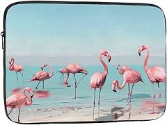 Flamingos Beach Flamingo Laptop Bag for Men Women Shockproof Travel Office School Laptop Bag