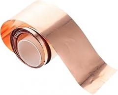STOBAZA 1 Roll Copper Foil Sheet Roll DIY Craft Sheets for Electronics for Crafting and Repairs