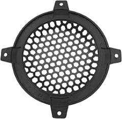 090F 1 Pcs 4Inch Hexagon Auto Speaker Cover Car Subwoofer Grille for Protection Mask for Case Tweeter Decorative Circl Replacement for OEM New 2026 High for Reliable Electronic Component