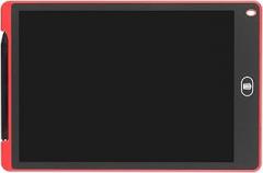 Restokki Drawing Pad, Writing Tablet with Erase Button, 12in LCD Painting Board Handwriting Tablet, Erasable Electronic Coloring Tablet(red)