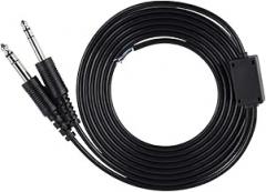 Tangxi 2m / 2.2yd DIY Aviation Headset Replacement Cable, Replacement Cable for Aviation Headphone Headset Plane 1/4'' Dual GA Plug, 3/16