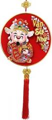 Chinese New Year Hanging Decoration Vietnamese Spring Festival Decor with Tassels, Shaking Head