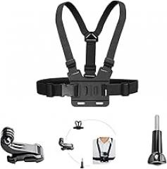 Action Camera Chest Mount Strap,Adjustable Vest Chest Harness Belt Compatible with Gopro Hero 13 12 11 10 9 8/AKASO EK7000/Brave 4 7/V50/Dragon Touch/Vemont/WOLFANG/Surfola//ODDV Action Cameras