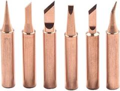 Soldering Iron Tips Pure Copper 900M-T for Welding Electronic Components with Precise Heat Conductivity and Easy Installation for Workshop and Repair Use