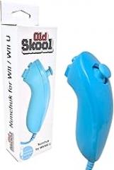 Old Skool Nunchuck Controller, Compatible with Wii or Wii U - Blue