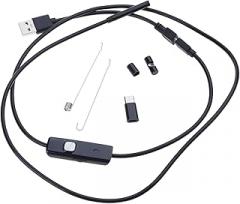 USB Endoscope for Phone 5.5mm Borescope Inspection Snake Camera Waterproof Endoscope Camera with LED Light Cable