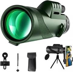 Portable Monocular Telescope 80X100 HD Long Range Zoom Telescope with Tripod Phone Clip for Hunting Camping Outdoor Adventures New 2026 High for Reliable Electronic Component