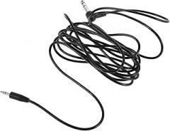 5mm to 6.35mm Male Audio Cable with Right Angle Plug for Microphone, Computer Mixer, Amplifier, and Electronic Keyboard – Black Instrument Mic Cord Replacement