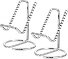 balacoo 2pcs Metal Phone Stand for Desk Creative Cellphone Holder and Business Card Rack Adjustable Iron Display Stand for Easy Reading Suitable for Home and Office