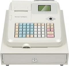 Cash Register for Small Businesses, 48-Key Electronic with Lockable Drawer, USB Connectivity, Multi-Payment Support for Retail