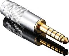 1 PCS 3.5 Plug Mesh Flower Matte Black Silver 2.5mm Headphone Upgrade Cable 4.4 Balanced Gold Plated Solder Cable C0innector New 2026 High for Reliable Electronic Component