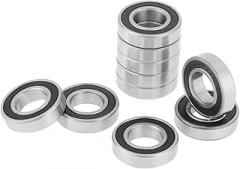 Rubber Sealed Deep Groove Ball Bearing 6901-2RS, Pack of 10, High Stability for Electronic Devices