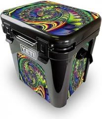 MightySkins Skin Compatible with Yeti Roadie 24 Hard Cooler - Acid | Protective Viny wrap | Easy to Apply and Change Style | Made in The USA