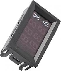 Gonetre Digital Voltmeter Ammeter Multimeter LED Display Voltage Current Measurement Meter Dual Range DC 0V 100V for Electronic Equipment Circuit Guard Wiring Maintenance PCB (50A)