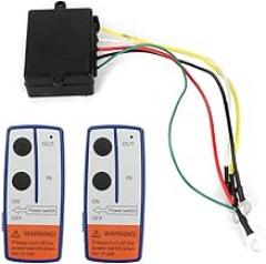 AUTOMUTO Heavy Duty New Winch Remote Control Switch 150FT 12V Electric Wireless for Truck ATV UTV, Medium