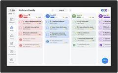 Asixxsix 15.6-Inch Smart Digital Calendar, Planner Chore Chart, Electronic Calendar with 1080P Full HD Touch Screen, Interactive Chore Chart, Wall Desk Mount for Seamless Scheduling (US Plug)