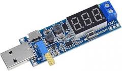 Adjustable USB Boost Power Supply Module, 1.2V-24V Voltage Regulator With Digital Display And Potentiometer,PCB Board For Desktop Electronics Projects