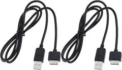The Lord of the Tools 2Pcs USB Charging Cable Replacement Compatible with PS Vita 1000 Models 2 in 1 USB Data Charge Cable Electronic Accessories 1.1m Black