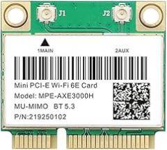 WF 6E 5374Mbps Mini Pci - E WF Card Ax210 Bt 5.3 Tri Band 2.4G/5G/6Ghz 802.11Ax Wireletss Network for Desktop/Laptop Win 10/11 New 2026 High for Electronic Component, Precision