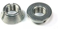 (VV #16) 5pcs 1/2-13 Tri-Groove Tamper Proof Security Nuts Zamak 5 Zinc Anti-Theft