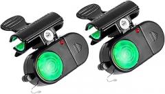 Fishing Bite Alarms with LED Light, 2PCS Electronic Bite Alarms Carp Fishing, Adjustable Fishings Alarm Accessories for Beginners, Waterproof Sea Fishings Bites Alarm, for Fish Tool