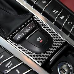 Upgrade Carbon Fiber Compatible with Porsche MACAN 2014-2021 Electronic Handbrake Panel Decoration Frame