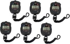 SUPVOX 6Pcs Electronic Stopwatch Timer Lightweight for Racing Running Swimming Portable Match Timer with Display and Design