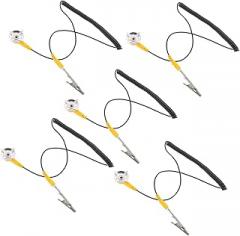 LIFKOME 5pcs High Conductivity Static Ground Wire Flexible Alligator Clip for Electronic Maintenance