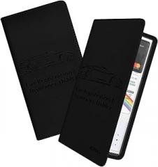 BOKKY 2 Pack PU Car Registration and Insurance Holder Convertible Car Document Holder with Magnetic Shut - Ideal for Documents, Cards, License