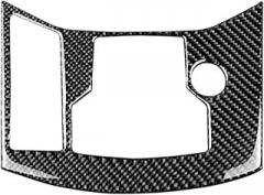 Car Interior Real Carbon Fiber Car Styling Electronic Handbrake Panel Cover Protective Trim Compatible with Mazda CX-5 CX5 CX 5 2017 2018 ONLY LHD