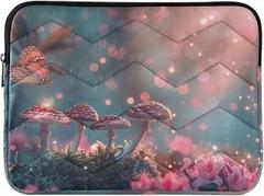 Mushrooms Flowers Laptop Sleeve 14 Inch Computer Sleeve Portable Electronic Device Cover